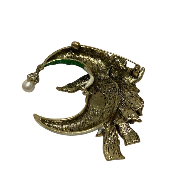 New Moon Christmas Brooch - Picture 2 of 2